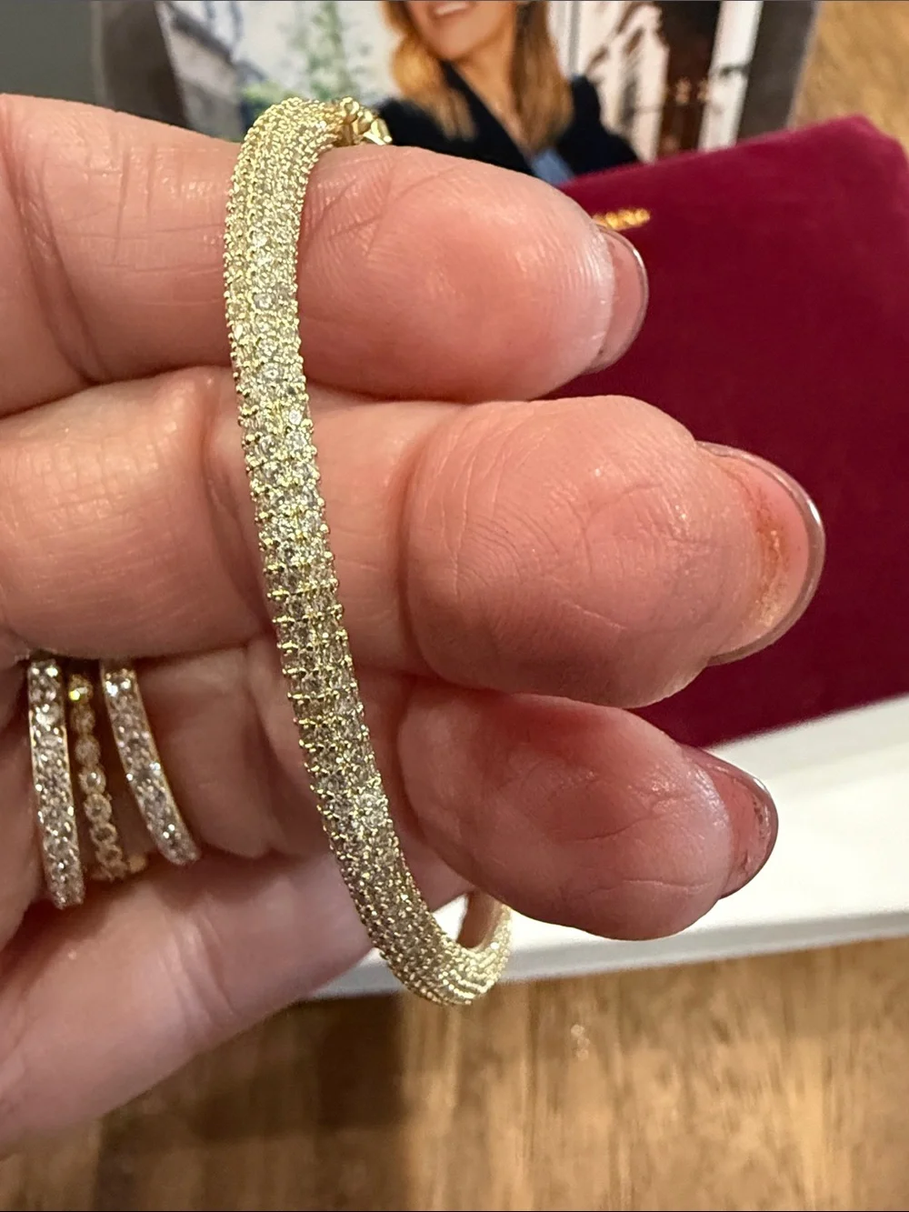 Freida Rothman Signature Pave Oval Bracelet